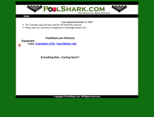 Tablet Screenshot of poolshark.com